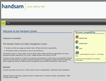 Tablet Screenshot of handsam.org.uk